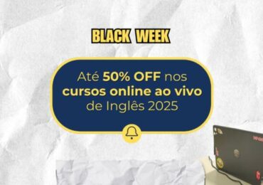 INGLÊS ONLINE AO VIVO – BLACK FRIDAY